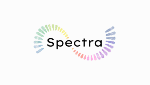 Spectra logo - the word "spectra" set in a rainbow S-curve
