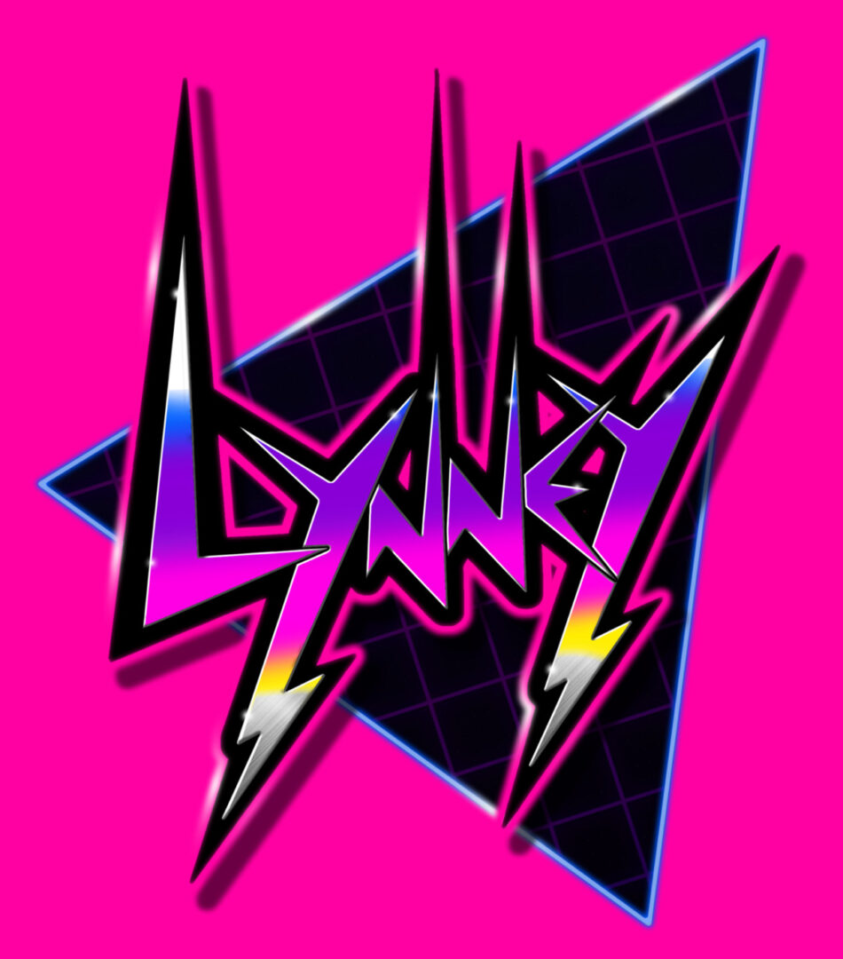 This is a pink synthpop, retro inspired logo that was designed by Thedandytiger to use for Lynney's music.